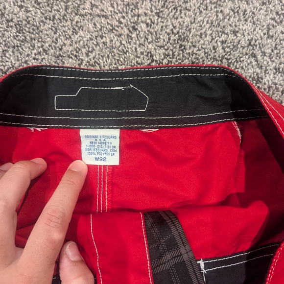 Men's size 32 lifeguard swim trunks - Picture 2 of 5